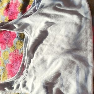 White Tye dye cropped tank